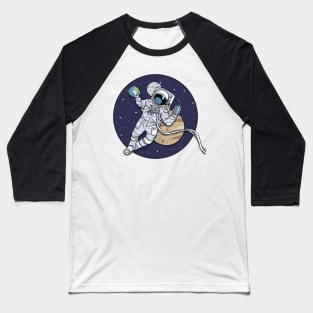 Astronaut in space Baseball T-Shirt